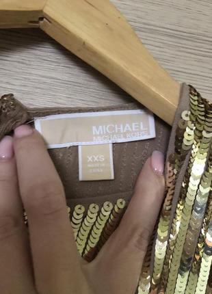 Золотое платье michael kors3 фото