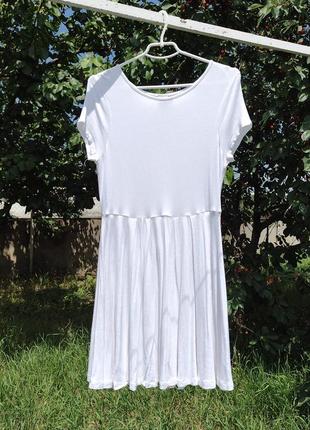 М'яке просте біле плаття asos1 фото