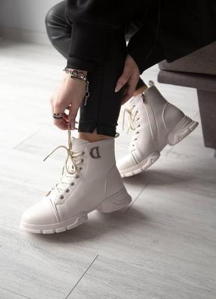 Dior boots white хух 2