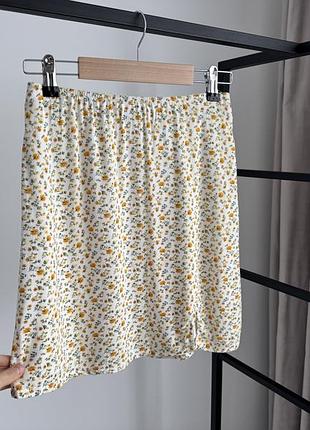 Юбка в цветочный принт hollister