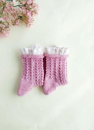 Вязаные женские носки5 фото