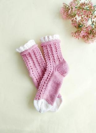 Вязаные женские носки4 фото