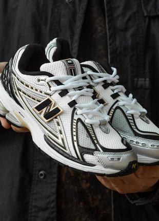 Топові чоловічі кросівки new balance 1906r white\gold