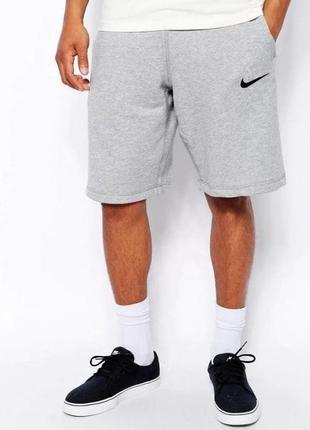 Літній чоловічі спортивні шорти сірі с трикотажні nike