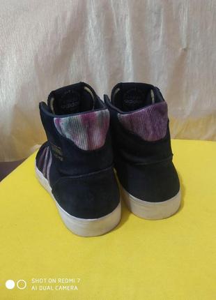 Кожаные кроссовки хайтопы adidas originals basket profi4 фото
