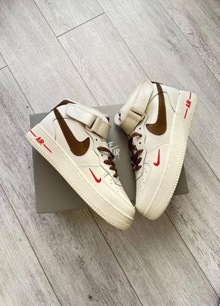 Nike air force 1 mid mocco winter9 фото