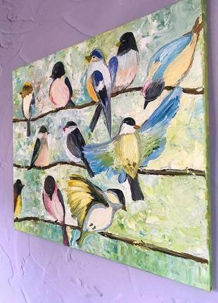 Картина «пташки», олія, 50х605 фото