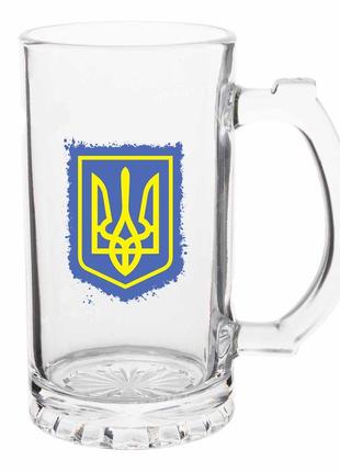 Пивной патриотический бокал с принтом. для пива