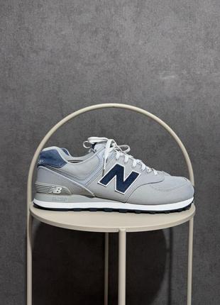 Мужские серые кроссовки new balance 574 46p оригинал1 фото