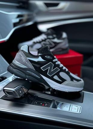 Мужские кроссовки new balance 990 v3 gray black