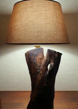 Лампа настольная в эко стиле (крупная)10 фото