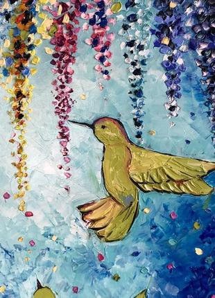 Картина «удивительные птицы и нектар», 40*606 фото