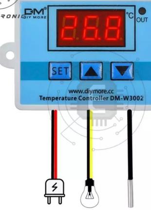 Терморегулятор xh w3002  регулировка (-50...+110 градусов)1 фото