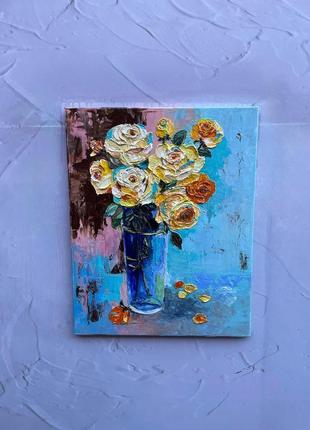 Картина «букет желтых роз», 40х502 фото