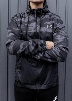 Чоловіча демісезонна спортивна куртка вітровка under armour4 фото