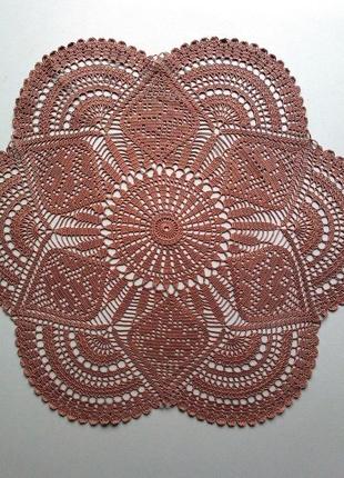 Большая салфетка в смешанной технике