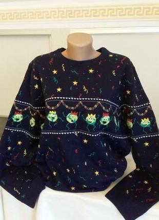 Новорічний зимовий светр xl