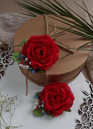 Королівські троянди з шифону4 фото
