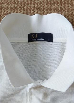 Fred perry поло футболка оригинал (l)5 фото