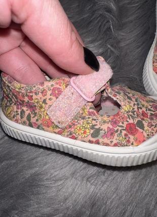 Прикольні стильні зручні мокасіни кросівки туфлі капці для дівчинки 20р f&f3 фото