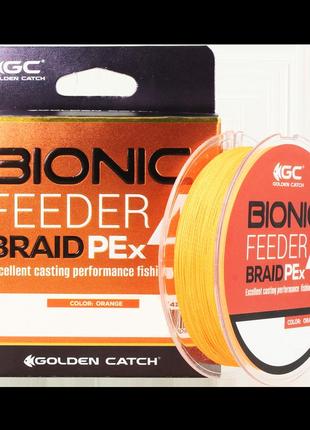 Шнур 0.185 мм 150 м pe 1.2 gc bionic feeder x4 orange