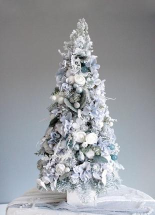 Різдвяна ялинка в блакинтому кольорі.2 фото