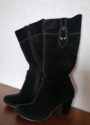 Чоботи замшеві зимові