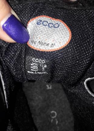 Ecco зимові черевики-чоботи з мембраною gore-tex розмір 32-по устілці 20см оригінал.6 фото