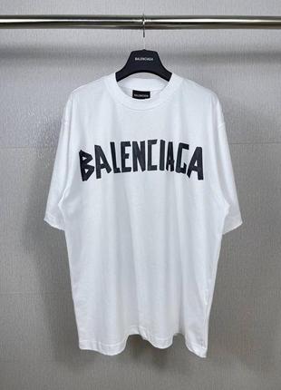 Белая футболка balenciaga1 фото