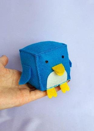 Развивающая игрушка 🌞"пингвин" для малышей /кубик из фетра  для детей/декор в детскую10 фото