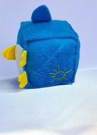 Развивающая игрушка 🌞"пингвин" для малышей /кубик из фетра  для детей/декор в детскую8 фото