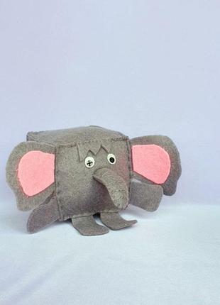 Развивающая игрушка🌞 "слон" для малышей /кубик из фетра тактильный подарок ребенку7 фото