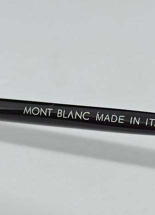 Окуляри в стилі mont blanc краплі чоловічі сонцезахисні сірі поляризовані в сріблястому металі6 фото