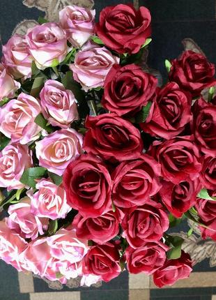 Троянди штучні, рози, лілії, тюльпани, штучні квіти2 фото