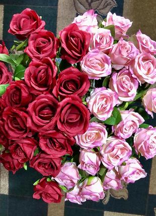 Розы искусственные, розы, лилии, тюльпаны, искусственные цветы4 фото