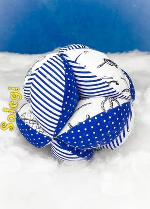 Развивающий мяч такане 🌞 для малыша 0+.мяч монтессори⛵ "морской узел". подарок для ребенка1 фото