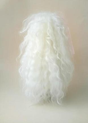 Лялька текстильна блондинка з довгим волоссям.3 фото