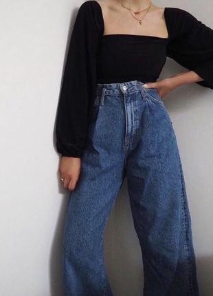 Круті стильні джинси палаццо7 фото