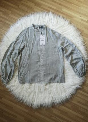 Вышитая блуза вышиванка zara xs,s,m7 фото