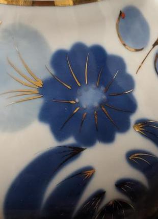 Великий чайник заварник порцеляновий позолота купецький вінтаж срср городни