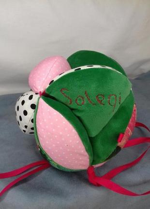 Мяч монтессори "розовый фламинго" тренажер развивающий мелкую моторику мяч такане пазл головоломка5 фото