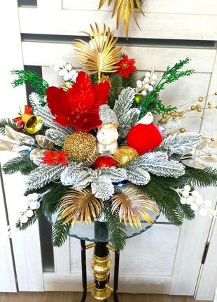 Новорічний декор. новорічна композиція. різдвяний декор. подарунок. декор на свято.