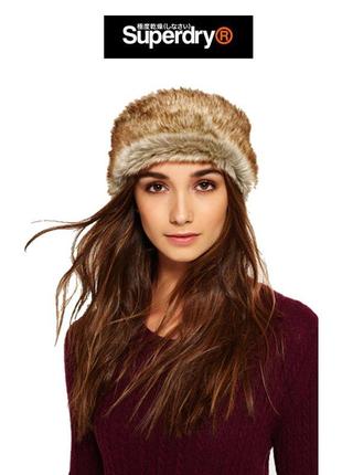 Повязка на голову superdry bandeau north headband dark rust