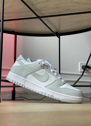 Найк серые кожаные данк олов ретро грей nike dunk low retro grey fog