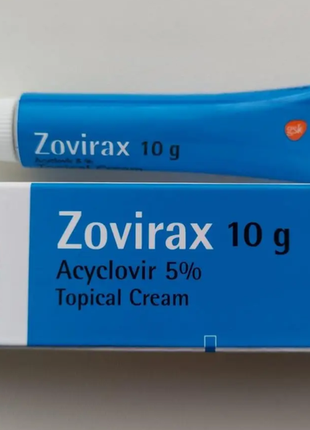 Zovirax 10g acyclovir 5% крем от герпеса