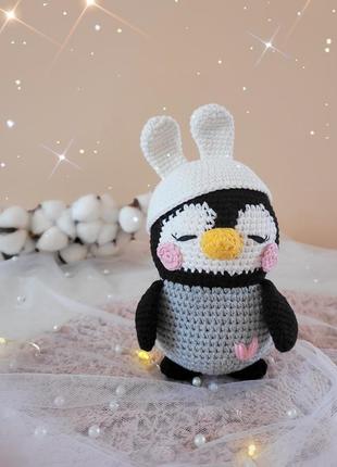 Пингвин игрушка амигуруми 3