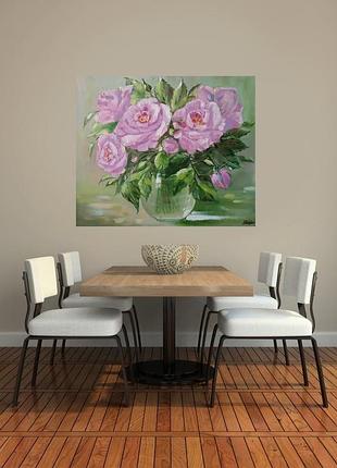 Картина "розы" масло,холст