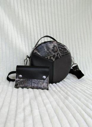 Незвичайний клатч + гаманець в подарунок "safari" handmade
