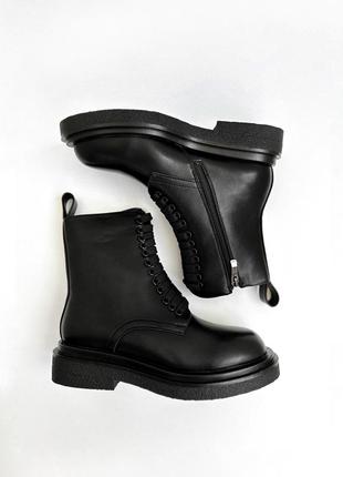 Новые черные демисезонные ботинки ботинки5 фото