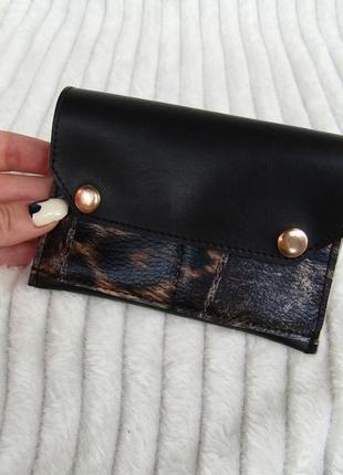 Незвичайний клатч + гаманець в подарунок "safari" handmade5 фото